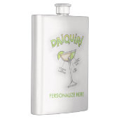 STAINLESS FLASK - DAIQUIRI RECIPE COCKTAIL ART FLACON (Rechts)
