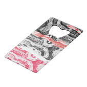 Stainless Steel Bottle Opener – Abstract Land Creditkaart Flessenopener (Achterkant Gekanteld)