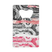 Stainless Steel Bottle Opener – Abstract Land Creditkaart Flessenopener (Achterkant)