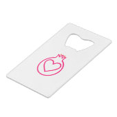 Stainless Steel Bottle Opener Creditkaart Flessenopener (Achterkant Gekanteld)