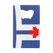 Stainless Steel Bottle Opener flag of Toronto Creditkaart Flessenopener (Voorkant)