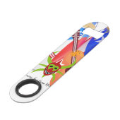 Stainless Steel Bottle Opener Puerto Rican  Speed Flessenopener (Voorkant Gekanteld)