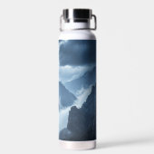 Stainless Steel Insulated Water Bottle with Misty  Waterfles (Achterkant)