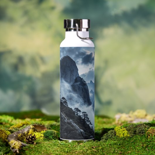 Stainless Steel Insulated Water Bottle with Misty  Waterfles (Buiten (Gedraaid)  )