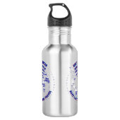 Stainless Steel Water Bottle Digital Nomad  Waterfles (Achterkant)