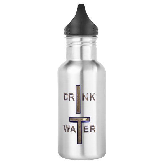 Stainless Steel Water Bottle – Drink Water Waterfles (Links)