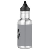 Stainless Steel Water Bottle – Motivational Design Waterfles (Rechts)