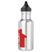 Stainless Steel Water Bottle Real Estate Quote Waterfles (Rechts)