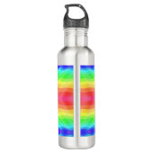 Stainless steel water bottle with a vibrant waterfles  (Achterkant)