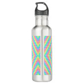 Stainless steel water bottle with a vibrant waterfles (Achterkant)