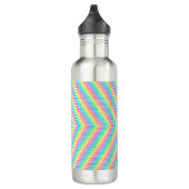 Stainless steel water bottle with a vibrant waterfles (Rechts)