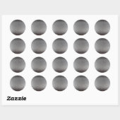 StainlessSteel.JPG Ronde Sticker (Vel)