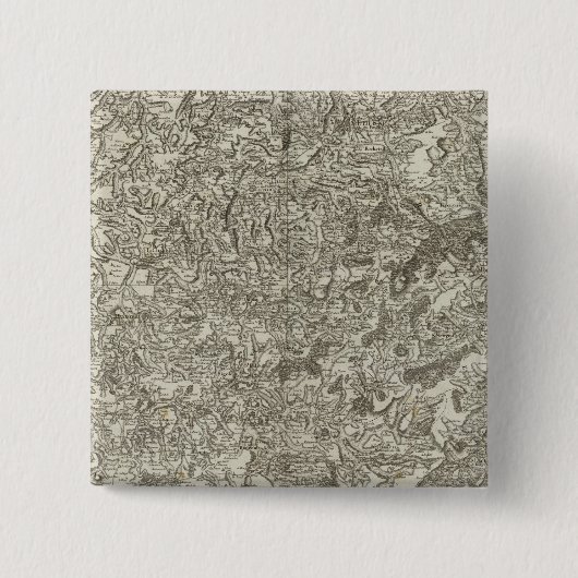 Staint Etienne, Staint Marcellin Vierkante Button 5,1 Cm (Voorkant)