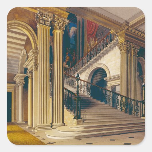 Stair Hoesje, Buckingham House, uit 'The History o Vierkante Sticker (Voorkant)