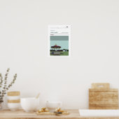 Stair Park, Stranraer. Stadium afdrukken Poster (Keuken)