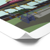 Stair Park, Stranraer. Stadium afdrukken Poster (Hoek)