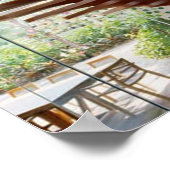 STAIRCASE binnenste cirkelkunst: grafische kaart v Poster (Hoek)