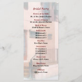 Staircase in Bermuda Wedding Programme Programmakaart (Achterkant)