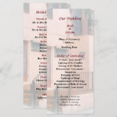 Staircase in Bermuda Wedding Programme Programmakaart (Voorkant / Achterkant)