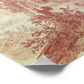 Staircase in de tuinen van Villa d'Est Poster (Hoek)