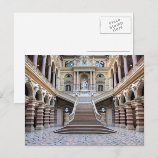 Staircase in Justizpalast, Wenen, Oostenrijk Briefkaart (Voorkant / Achterkant)