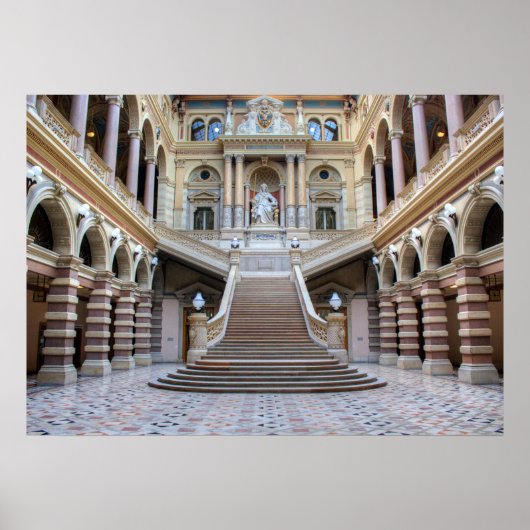 Staircase in Justizpalast, Wenen, Oostenrijk Poster (Voorkant)