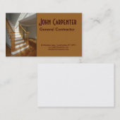 Staircase in nieuw bouwterrein visitekaartje (Voorkant / Achterkant)