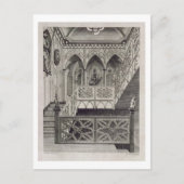 Staircase in Strawberry Hill, gegraveerd door J. N Briefkaart (Voorkant)