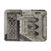 Staircase in Strawberry Hill, gegraveerd door J. N Magneet (Horizontaal)