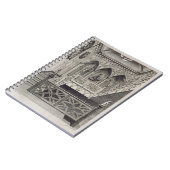 Staircase in Strawberry Hill, gegraveerd door J. N Notitieboek (Linkerzijde)