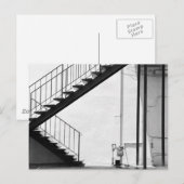 Staircase in zwart-wit briefkaart (Voorkant / Achterkant)