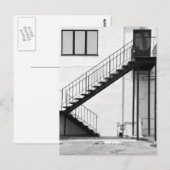 Staircase in zwart-wit briefkaart (Voorkant / Achterkant)