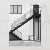 Staircase in zwart-wit briefkaart (Voorkant)