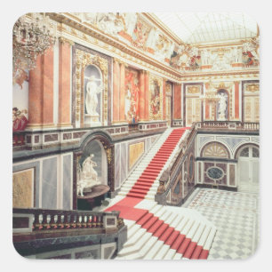 Staircase van de staat vierkante sticker
