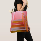 STAIRCASE WIT EN BROWN WOODEN TOTE BAG (Dichtbij)