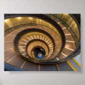 Staircases in Vatican Museum  Poster (Voorkant)