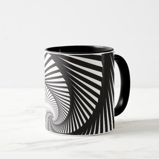 Staircaspatroon verwijderen mok (Voorkant rechts)