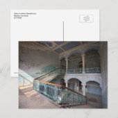 Stairs, Beelitz Men's Sanatorium, Germany Vintage Briefkaart (Voorkant / Achterkant)