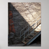 Stairs, brick, licht poster (Voorkant)