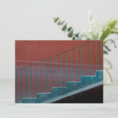 Stairs en treinen bedankkaart (Staand voorkant)