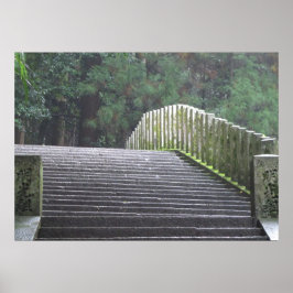 Stairs op Mt. Kurama Poster