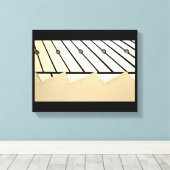 Stairway Art Canvas Afdruk (Insitu (Houten vloer))