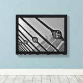 Stairway Art Canvas Afdruk (Insitu (Houten vloer))