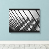 Stairway Art Canvas Afdruk (Insitu (Houten vloer))