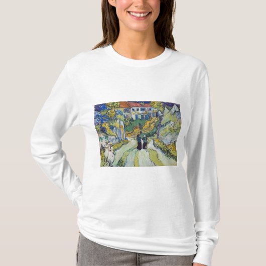 Stairway at Auvers 1890 by Vincent van Gogh T-shirt (Voorkant)