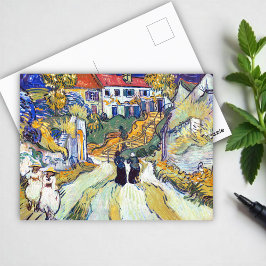 Stairway bij Auvers van Vincent Van Gogh Briefkaart