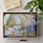 Stairway bij Auvers van Vincent Van Gogh Tissuepapier (Geschenk)