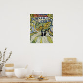 Stairway bij Auvers van Vincent Willem van Gogh Poster (Keuken)