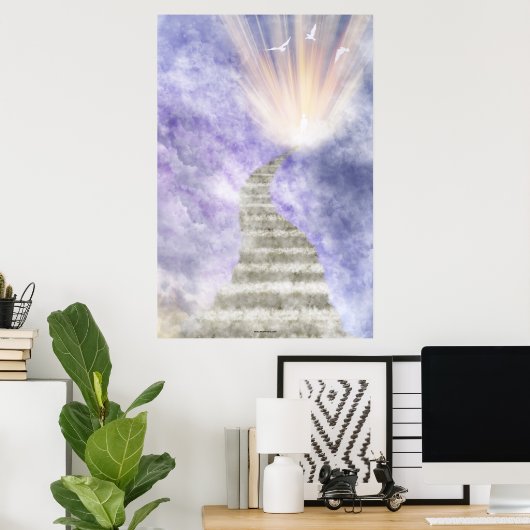 Stairway naar de hemel poster (Thuiskantoor)