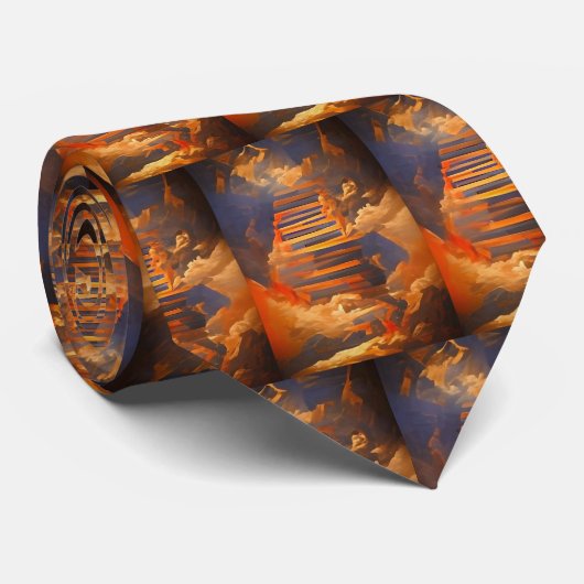 Stairway naar de hemel stropdas (Opgerold)